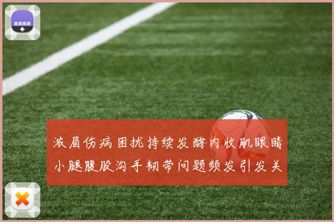 浓眉伤病困扰持续发酵内收肌眼睛小腿腹股沟手韧带问题频发引发关注